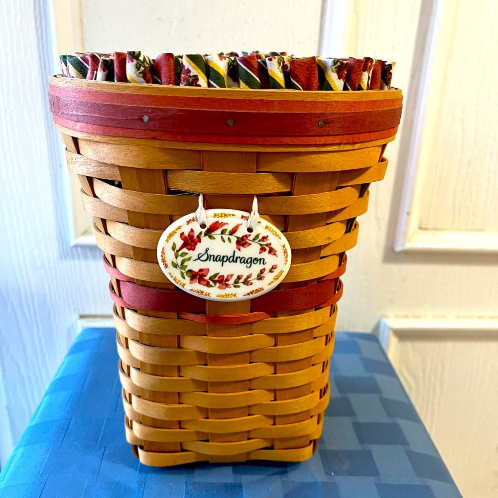 Longaberger Snapdragon Tall Basket - Great Condition